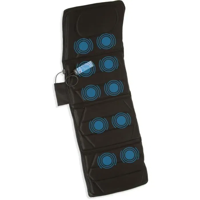 JOCCA Colchón de Masaje 6163 con 10 Motores, 5 Zonas de Masaje Específicas y Función de Calor, Masaje de Cuerpo Completo