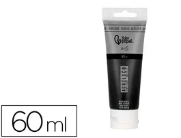 Liderpapel Pintura acrílica en tubo de plástico de 60 ml color Negro marfil