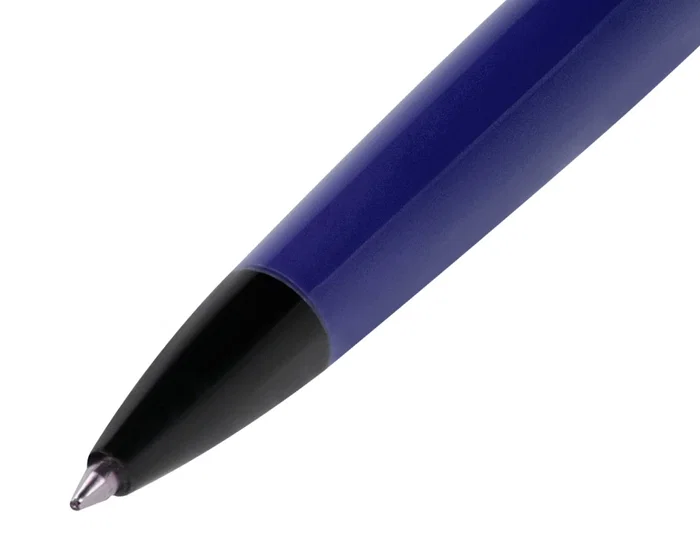 Belius Turbo Bolígrafo de Aluminio Color Azul y Negro Tinta Azul Punta 0.8 mm Diseño Deportivo Caja Magnética