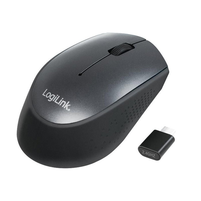 LogiLink ID0160 Ratón Óptico Inalámbrico 2.4 GHz Negro