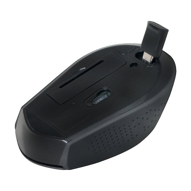 LogiLink ID0160 Ratón Óptico Inalámbrico Ambidiestro, 3 Botones, 1200 DPI, Receptor USB, Negro