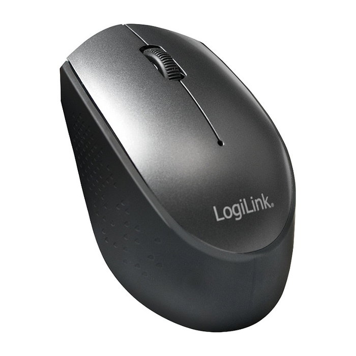 LogiLink ID0160 Ratón Óptico Inalámbrico Ambidiestro, 3 Botones, 1200 DPI, Receptor USB, Negro