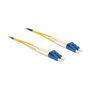 DeLOCK Cable de Fibra Óptica LC a LC Singlemode OS2 5 m Amarillo