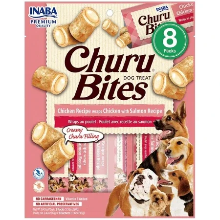 Churu Dog Receta De Salmon Con Sabor A Camarones 12x56 gr Churu Dog Receta De Salmon Con Sabor A Camarones 12x56 gr