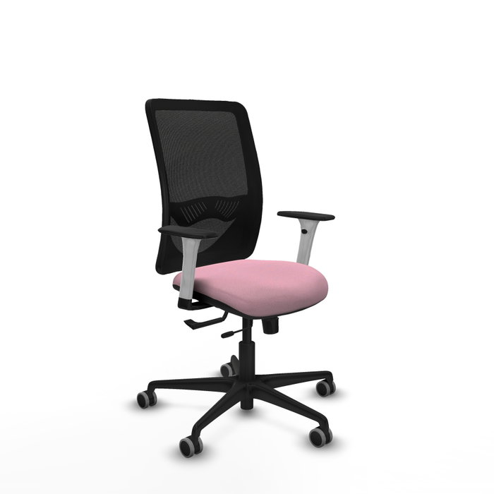 PIQUERAS Y CRESPO Silla de oficina Zulema Rosa y Negro con mecanismo Sincro/Traslack PIQUERAS Y CRESPO Silla de oficina Zulema Rosa y Negro con mecanismo Sincro/Traslack