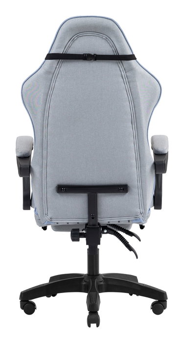 Mars gaming MGCXFSBL Silla Gamer Textil Azul Plata con Reposapiés