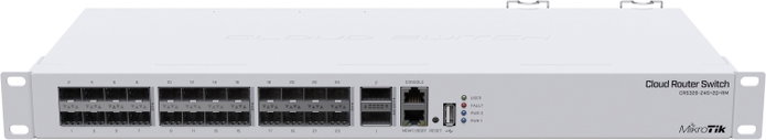 MikroTik CRS326-24S+2Q+RM Switch Gestionado L3 con 24 SFP+ y 2 QSFP+