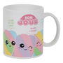 The Concept Factory Mug Cerámica Kawaii 300 Ml Modelos Surtidos Happy Day, Pause, Chat, Bonjour