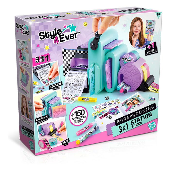 Canal Toys Style 4 Ever - Estudio de Scrapbooking 3 en 1 con máquina de gofrnado