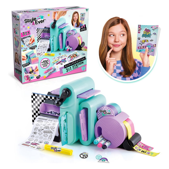 Canal Toys Style 4 Ever - Estudio de Scrapbooking 3 en 1 con máquina de gofrnado