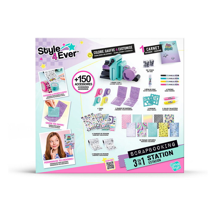 Canal Toys Style 4 Ever - Estudio de Scrapbooking 3 en 1 con máquina de gofrnado