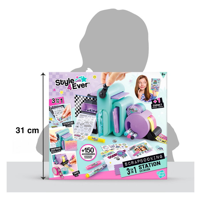 Canal Toys Style 4 Ever - Estudio de Scrapbooking 3 en 1 con máquina de gofrnado