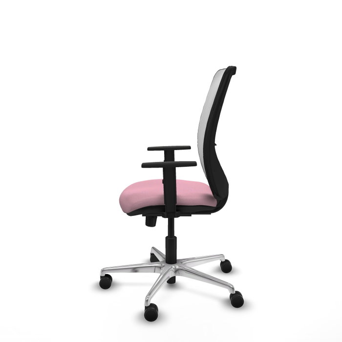 PIQUERAS Y CRESPO Silla de oficina Zulema Rosa con mecanismo Sincro