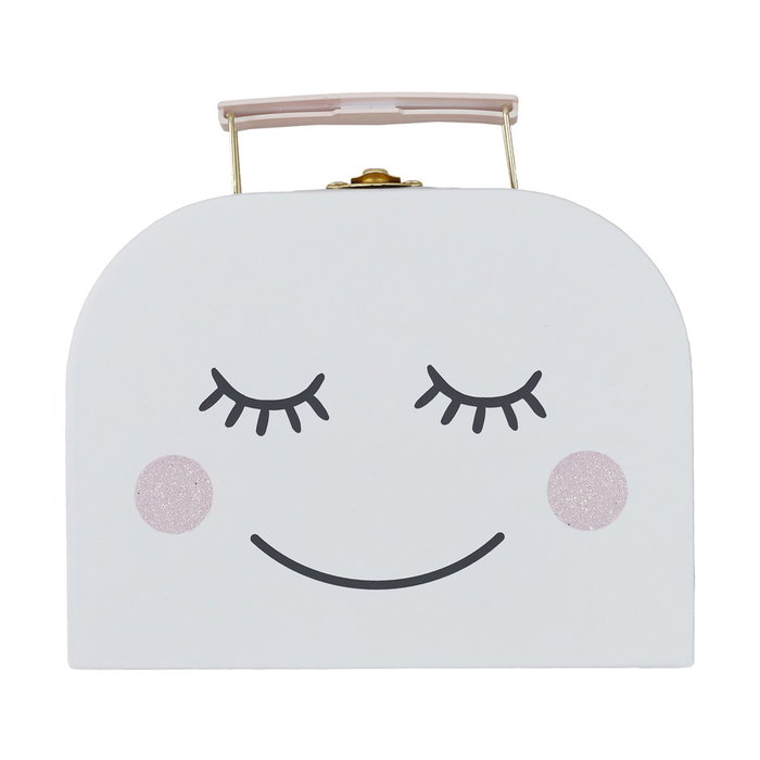 Home Deco Kids Juego de 3 Maletas de Cartón para Niños con Estampados y Asa de Transporte Home Deco Kids Juego de 3 Maletas de Cartón para Niños con Estampados y Asa de Transporte