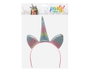 Diadema Cuerno y Orejas de Unicornio Multicolor Pastel para Fiestas y Disfraces Infantiles