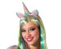 Diadema Cuerno y Orejas de Unicornio Multicolor Pastel para Fiestas y Disfraces Infantiles