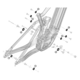 Lapierre Conjunto de Rodamientos 6x 6900-2RS, 2x 6902-2RS, 2x 6901-2RS Aluminio 2025 para Bicicleta Carrera/BTT
