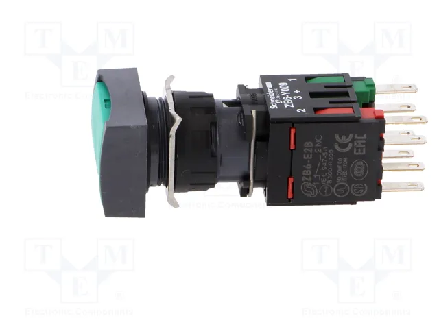 SCHNEIDER ELECTRIC Interruptor de presión Harmony XB6 verde NC + NA SCHNEIDER ELECTRIC Interruptor de presión Harmony XB6 verde NC + NA
