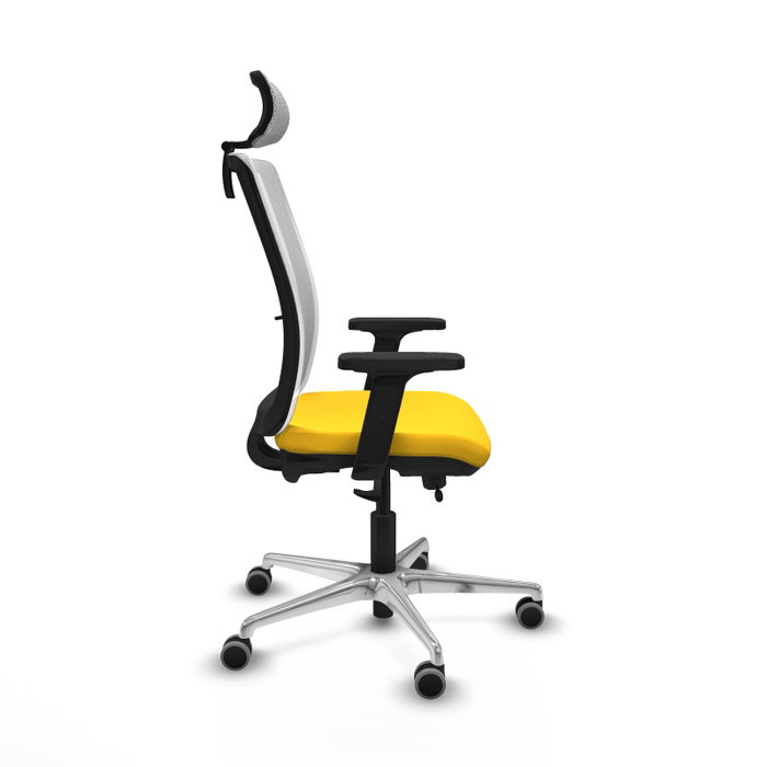PIQUERAS Y CRESPO Silla de Oficina Haches con Mecanismo Sincro/Traslack Amarillo y Blanco PIQUERAS Y CRESPO Silla de Oficina Haches con Mecanismo Sincro/Traslack Amarillo y Blanco