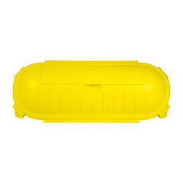 LogiLink Caja de protección para cables para exteriores IP44 amarillo
