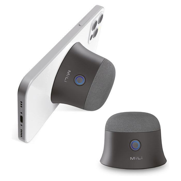 Ultron Mag Soundmate Pack de 2 Altavoces Magnéticos Bluetooth Gris