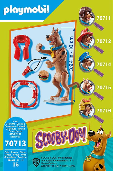 Playmobil Scooby-Doo! Figura Coleccionable Socorrista con Accesorios