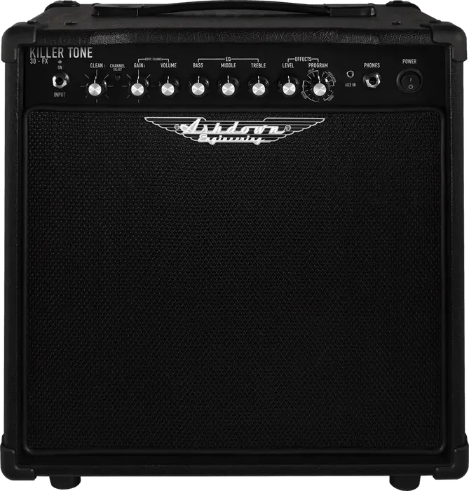 Ashdown Amplificador Guitarra Combo Killer Tone KT30 1x10" 30W Transistores con Delay, Chorus, Flanger, Phaser, Tremolo y Reverb