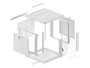 Lanberg WF01-6609-10S Armario Rack 9U Bastidor de Pared Gris