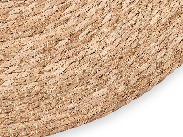 Giftdecor Alfombra Redonda Esparto Natural 80 cm (Set de 6)