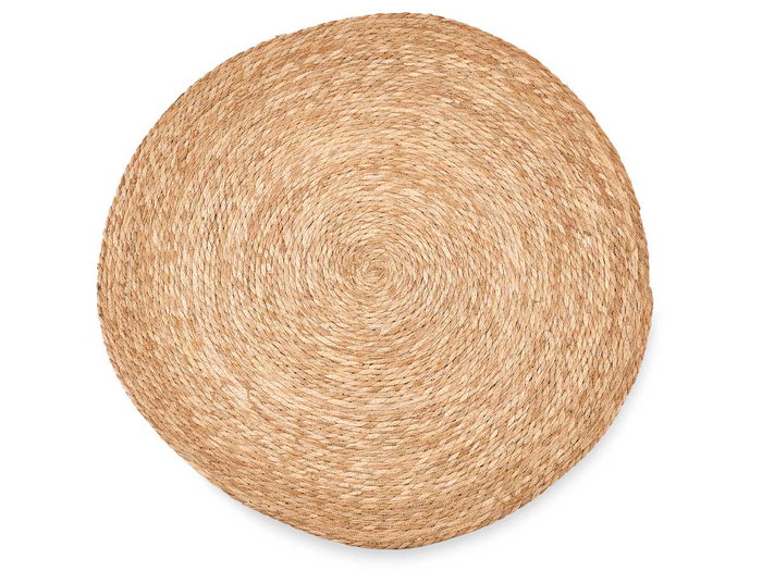 Giftdecor Alfombra Redonda Esparto Natural 80 cm (Set de 6)