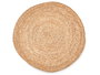 Giftdecor Alfombra Redonda Esparto Natural 80 cm (Set de 6)
