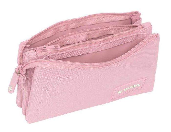 Safta Portatodo Triple El Ganso Basics Pink 22x12x3 cm Edad Mínima Recomendada 3 Años