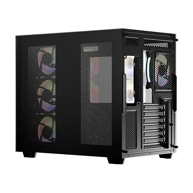 LC-Power Midi Tower Gaming 8001B Pro-Storm Dark - Negro, Vidrio Templado, RGB