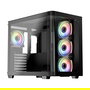 LC-Power Midi Tower 8001B Pro-Storm Dark Negra Vidrio Templado Gaming ATX ATX, micro ATX, Mini-ITX