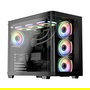 LC-Power Midi Tower 8001B Pro-Storm Dark Negra Vidrio Templado Gaming ATX ATX, micro ATX, Mini-ITX
