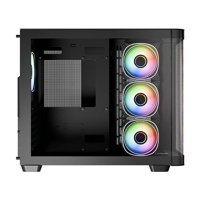 LC-Power Midi Tower Gaming 8001B Pro-Storm Dark - Negro, Vidrio Templado, RGB