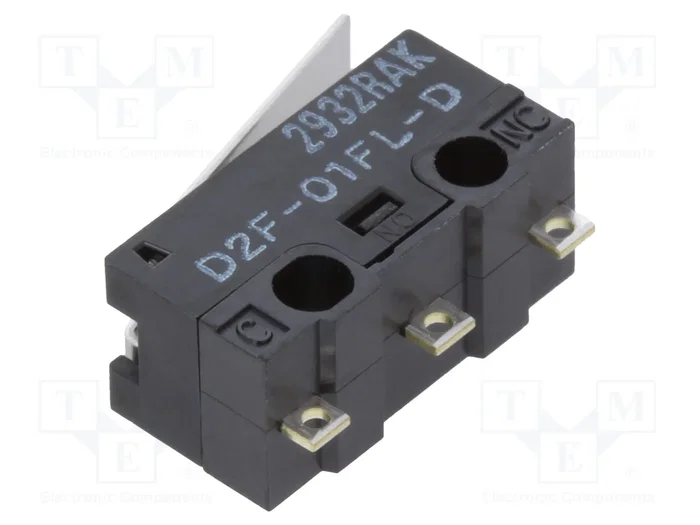 Aratas (Formerly Omron Components) Microconmutador SNAP ACTION SPDT ON-(ON) D2F-01FLD