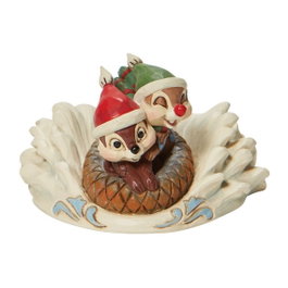 Enesco Figura de Chip & Dale en trineo navideño