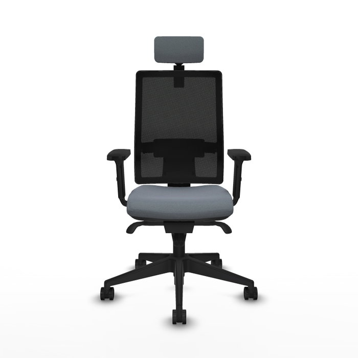 PIQUERAS Y CRESPO Silla de oficina Horna con mecanismo Sincro Gris y Negro PIQUERAS Y CRESPO Silla de oficina Horna con mecanismo Sincro Gris y Negro