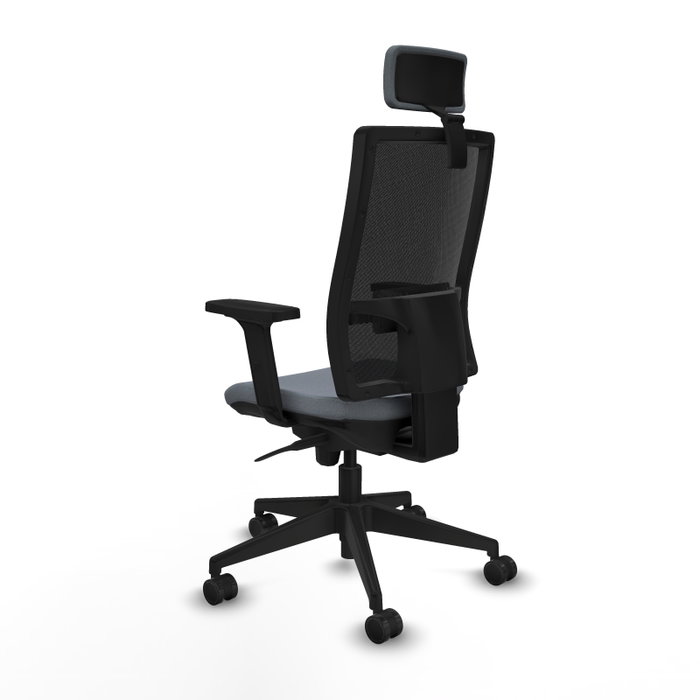 PIQUERAS Y CRESPO Silla de oficina Horna con mecanismo Sincro Gris y Negro PIQUERAS Y CRESPO Silla de oficina Horna con mecanismo Sincro Gris y Negro