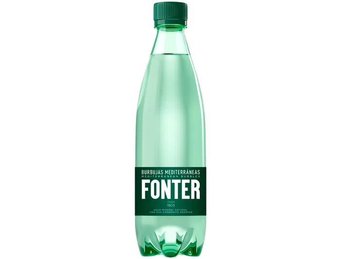 Fonter Agua Mineral Natural con Gas Botella 500 ml