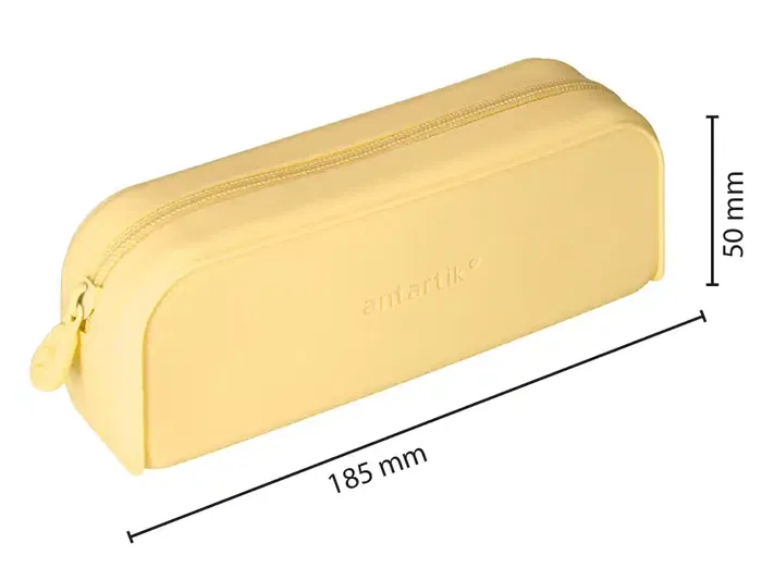 Antartik Prisma Estuche Portatodo Rectangular de Silicona Soft, Amarillo, 185x50x75 mm Antartik Prisma Estuche Portatodo Rectangular de Silicona Soft, Amarillo, 185x50x75 mm