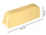 Antartik Prisma Estuche Portatodo Rectangular de Silicona Soft, Amarillo, 185x50x75 mm
