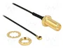 DeLOCK 89471 Cable coaxial con conectores RP-SMA y MHF/ U.FL-LP-068, 0,1 m