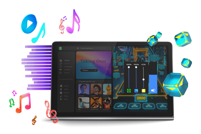 Lenovo Tab Plus Tablet 128 GB 8 GB RAM 11.5" Android 14 Gris Mediatek Helio G99 Wi-Fi 5 (802.11ac) Con Altavoces JBL