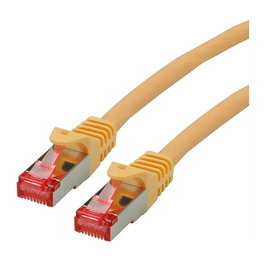 ROLINE Patch Cable Cat.6 S/FTP (PiMF), 1 metro, LSOH, Amarillo, Cable Categoria 6, Blindaje S/FTP, Conectores RJ-45 Macho, Referencia 21.15.2621