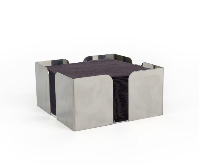 My Bar Servilletero Cocktail Acero Inoxidable 12.5 cm x 12.5 cm x 6 cm (24 Unidades)