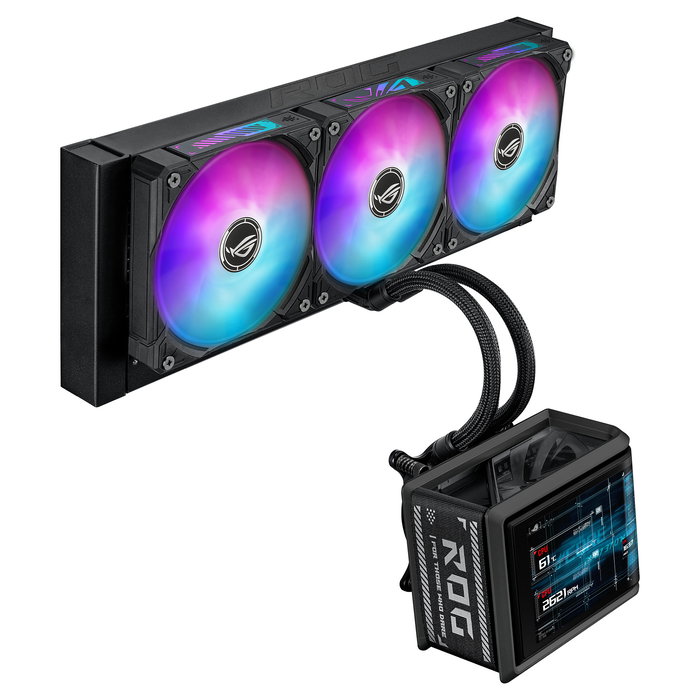 ASUS ROG RYUO IV SLC 360 ARGB Kit de Refrigeración Líquida para CPU, Negro, AMOLED, Compatible con Intel LGA 1700/1851 y AMD AM4/AM5