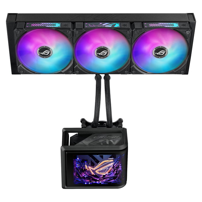 ASUS ROG RYUO IV SLC 360 ARGB Kit de Refrigeración Líquida para CPU, Negro, AMOLED, Compatible con Intel LGA 1700/1851 y AMD AM4/AM5