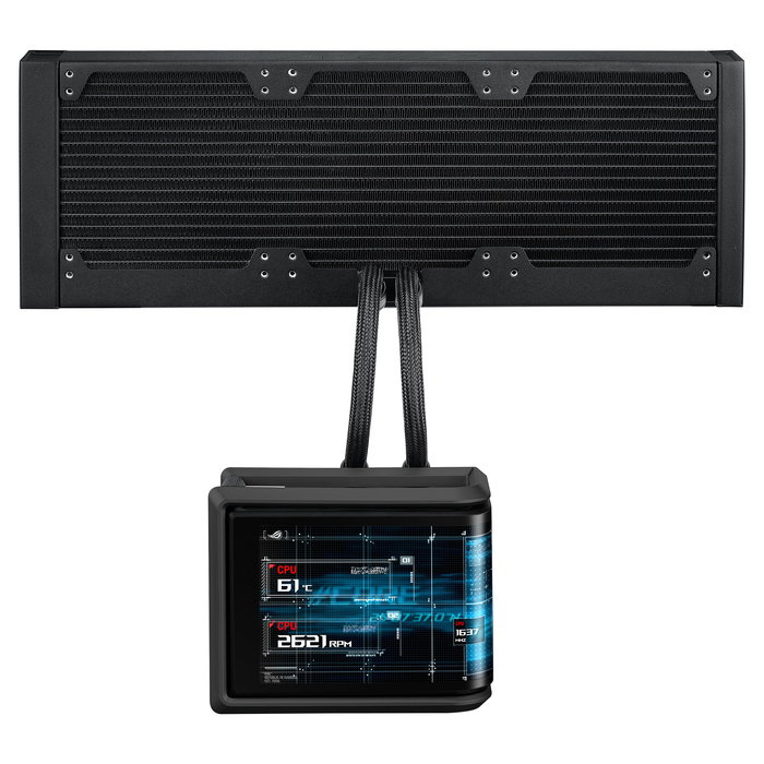 ASUS ROG RYUO IV SLC 360 ARGB Kit de Refrigeración Líquida para CPU, Negro, AMOLED, Compatible con Intel LGA 1700/1851 y AMD AM4/AM5